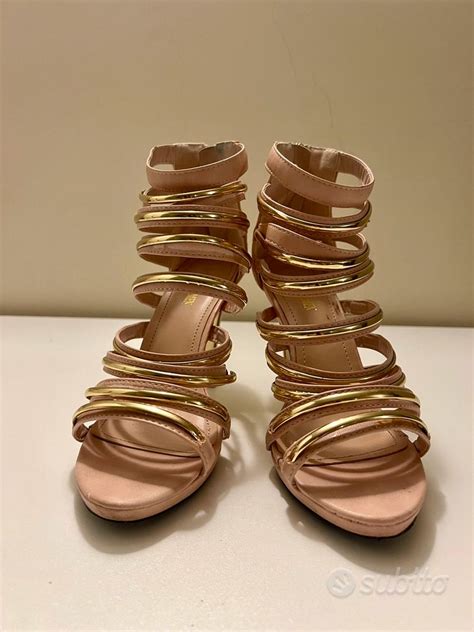 sandali chanel rosa cipria cinti
